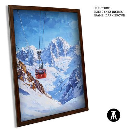 Artwork in Metal Champagne Gold Frame