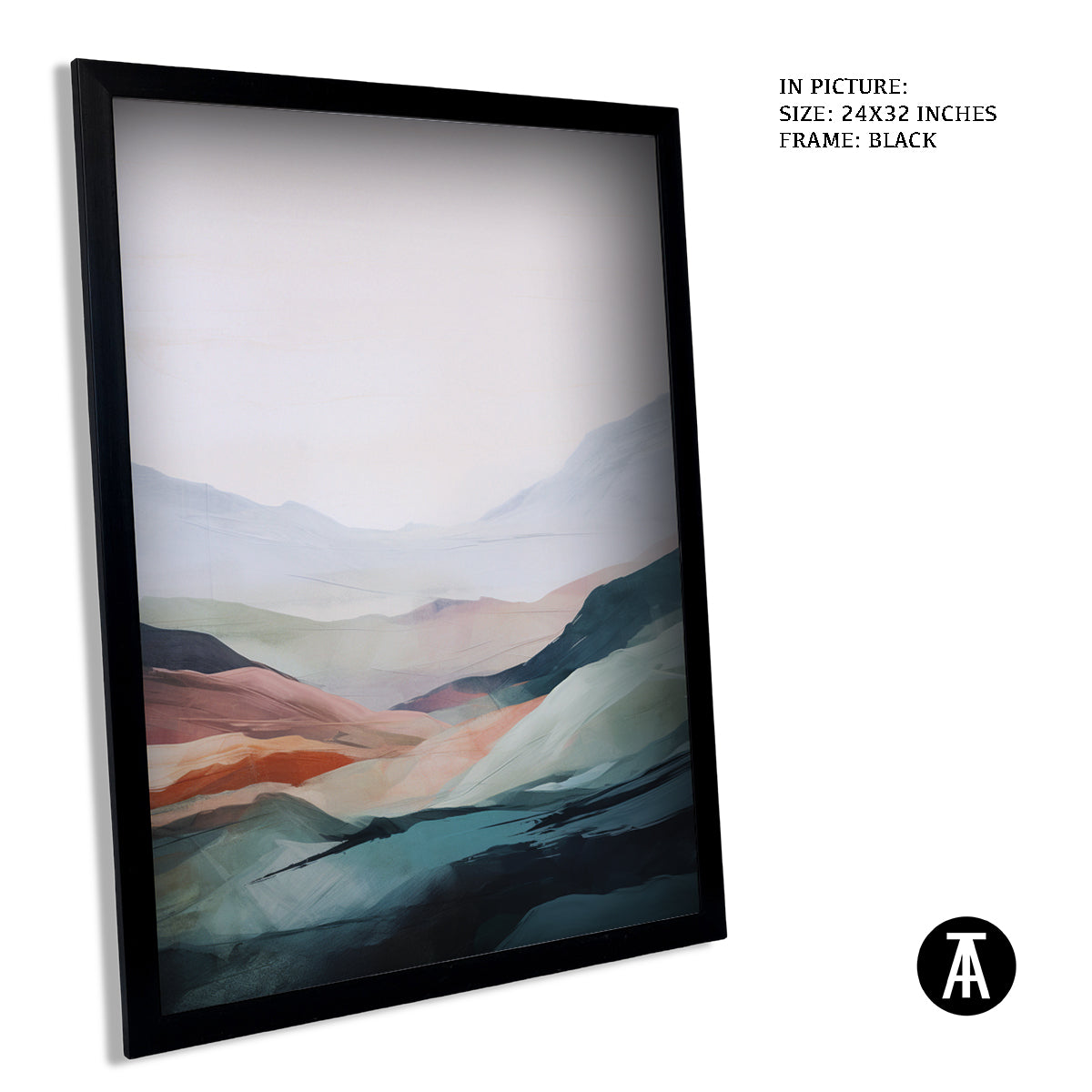 Sample Artwork in Black Frame