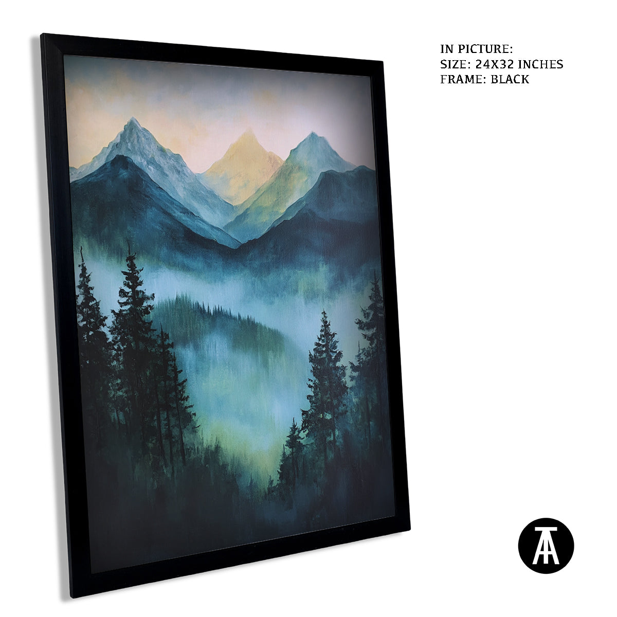Artwork in Metal Earling Silver Frame