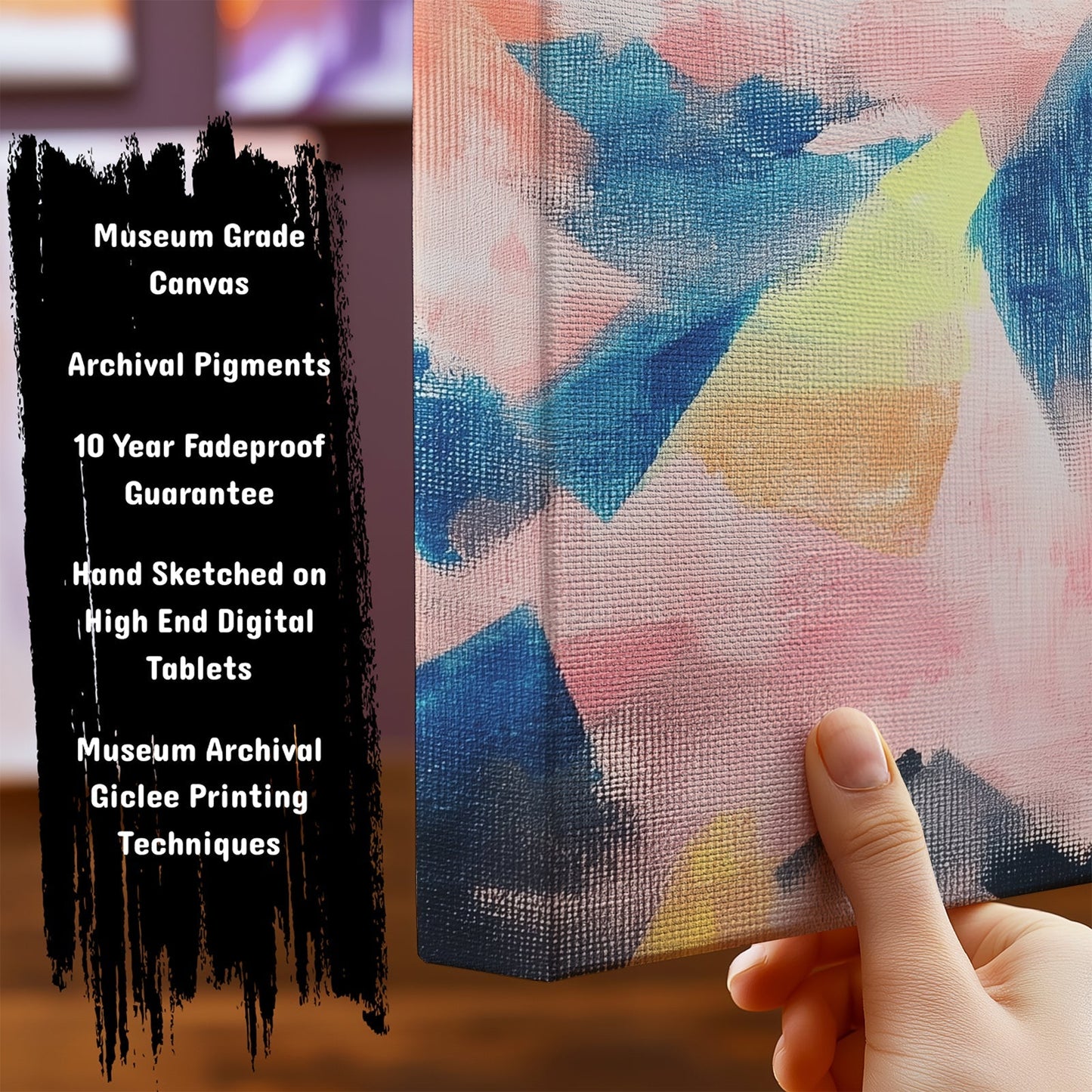 Important Features of our Abstract ArtworksMountains Are Pink by NYC Abstract