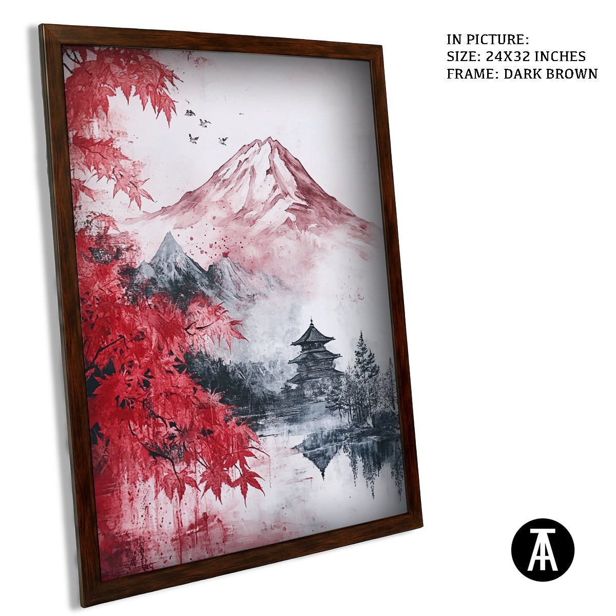 Artwork in Metal Champagne Gold Frame