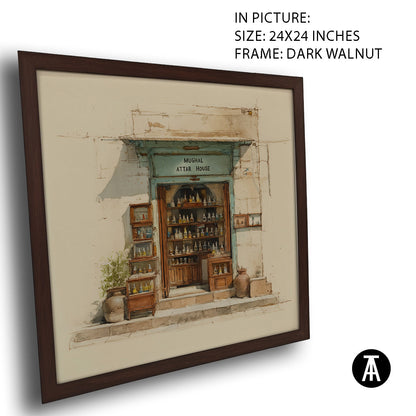 Artwork in Dark Walnut Frame