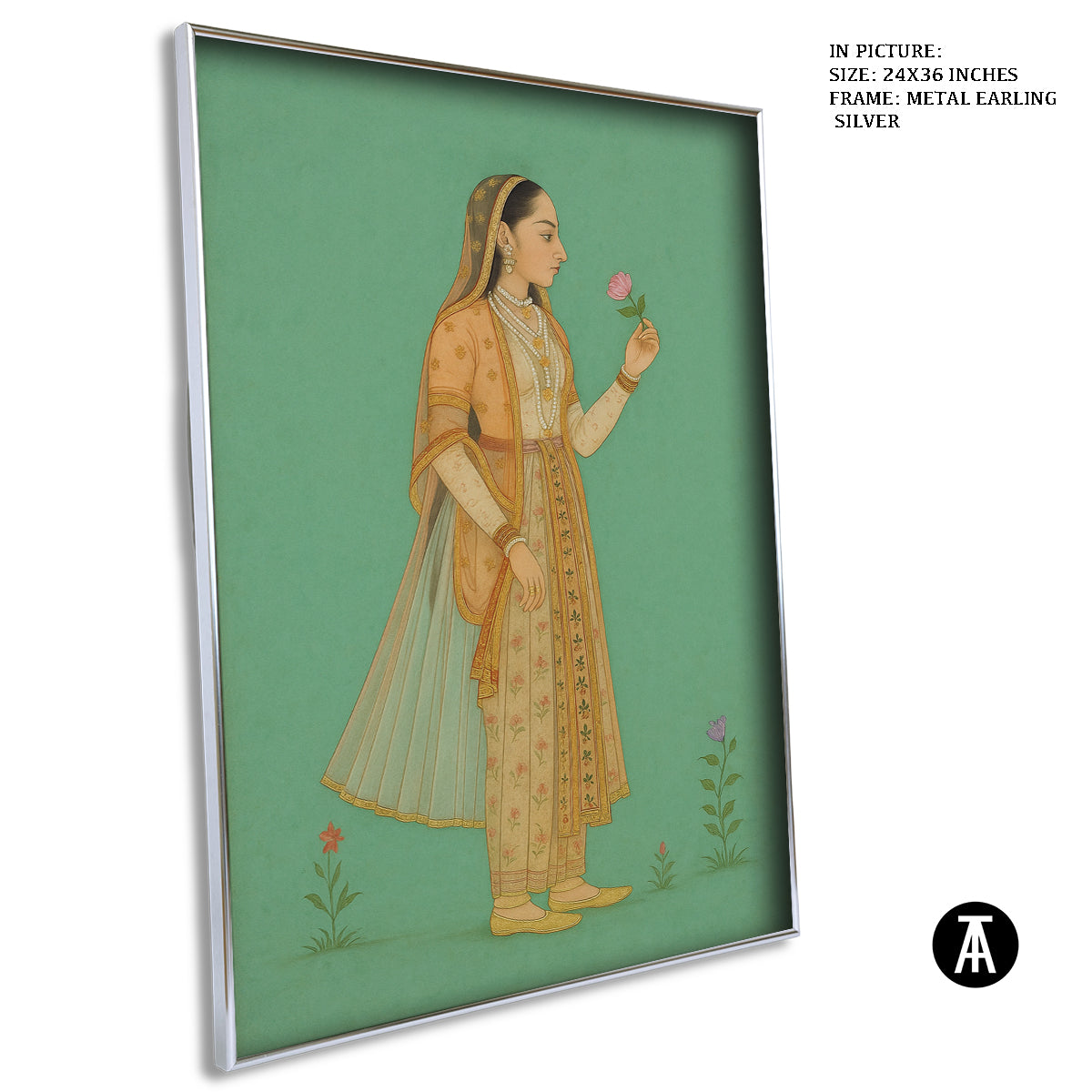 Artwork in Metal Earling Silver Frame