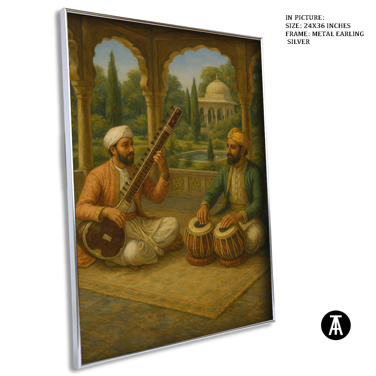 Artwork in Metal Earling Silver Frame