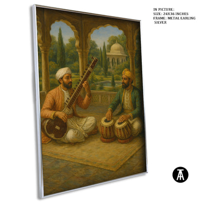 Artwork in Metal Earling Silver Frame
