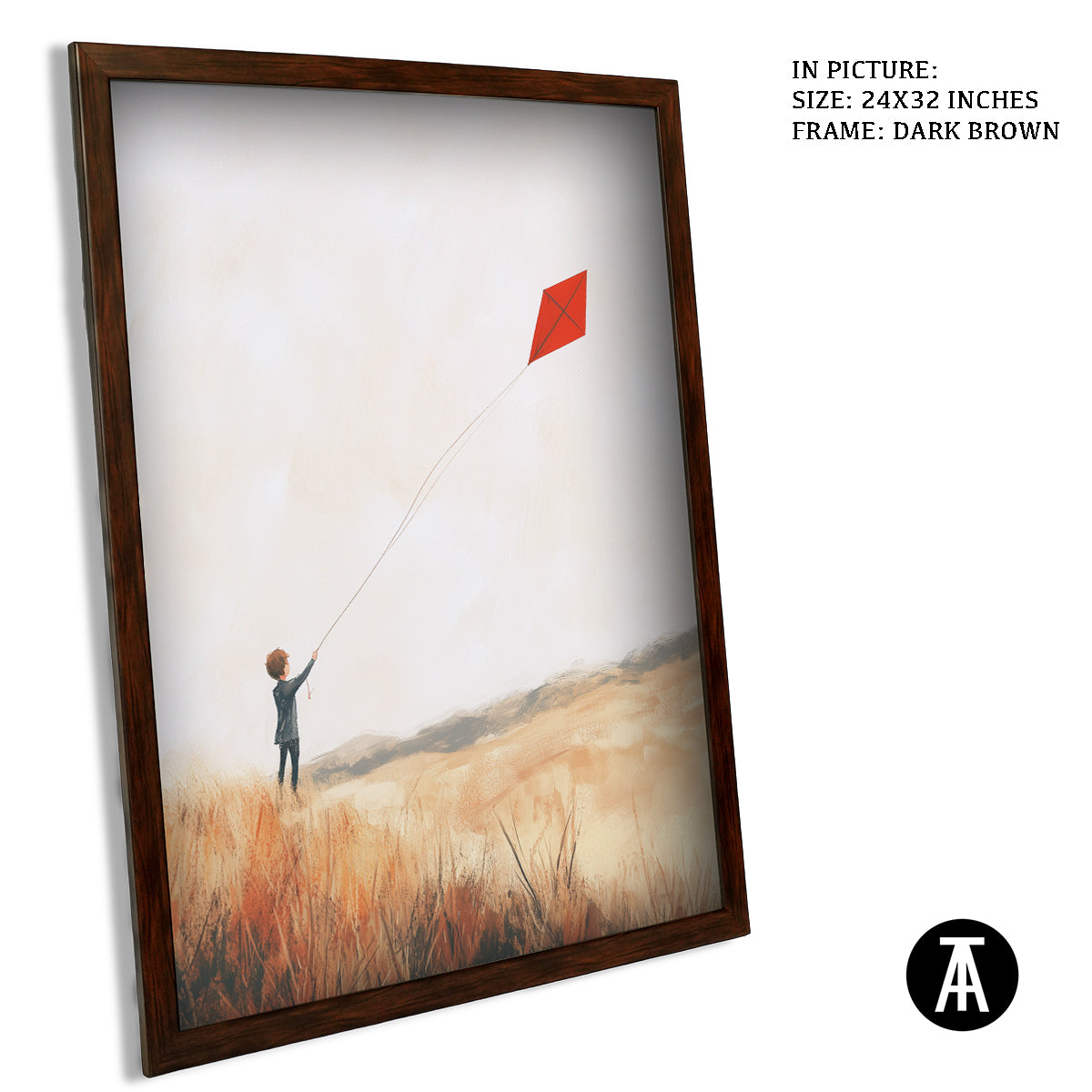 Artwork in Metal Champagne Gold Frame