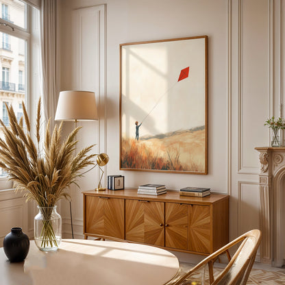 Minimalist Painting in a Lifestyle Setting