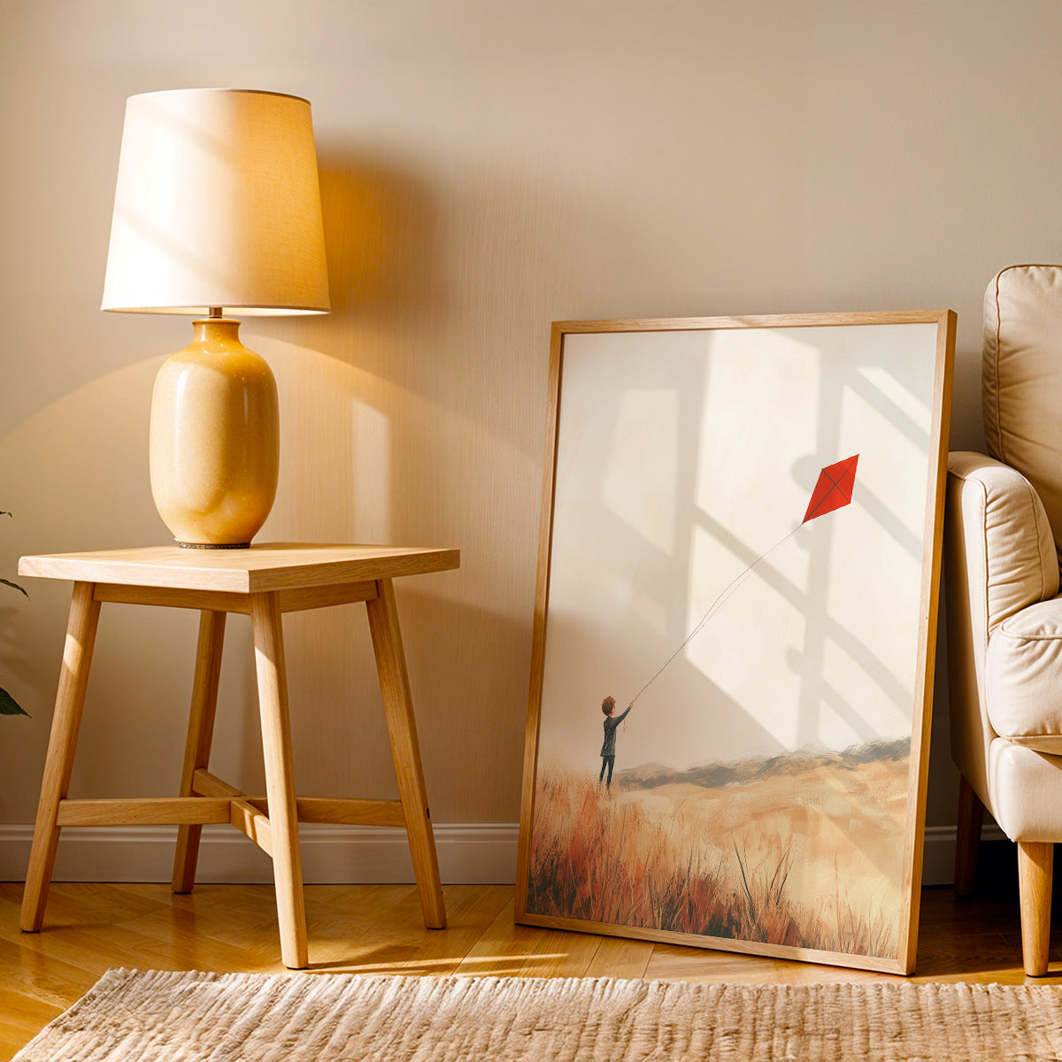 Minimalist Artwork in a Lifestyle Setting