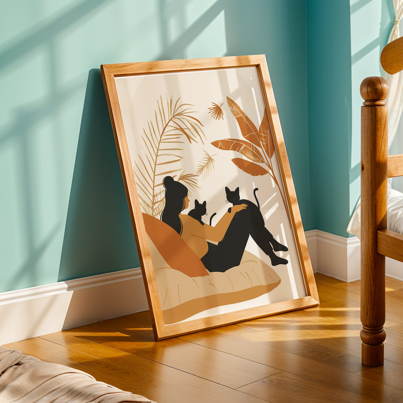 Praha Bohemian Artwork in a Lifestyle Setting