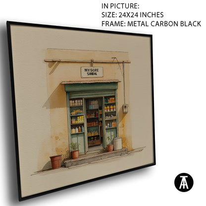 Artwork in Carbon Black Meta Frame