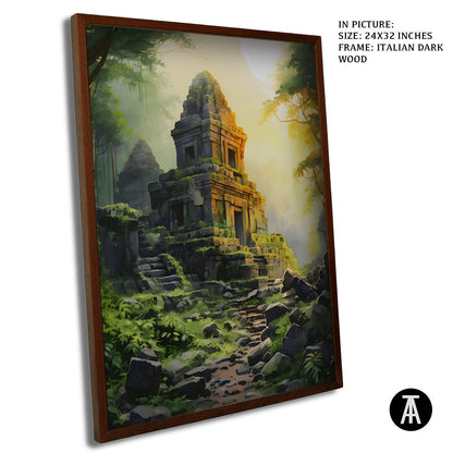 Sample Artwork in Italian Wood Framing Dark