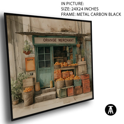 Artwork in Carbon Black Meta Frame