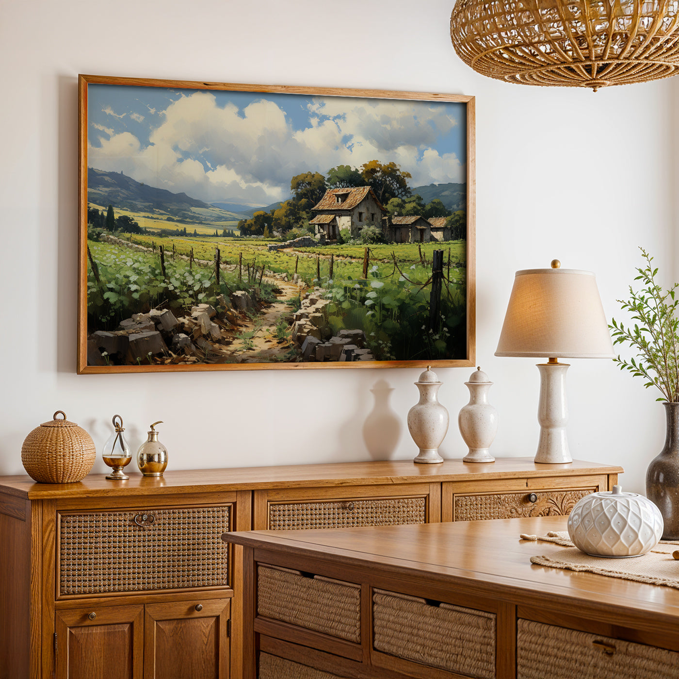 California Painting in a Lifestyle Setting