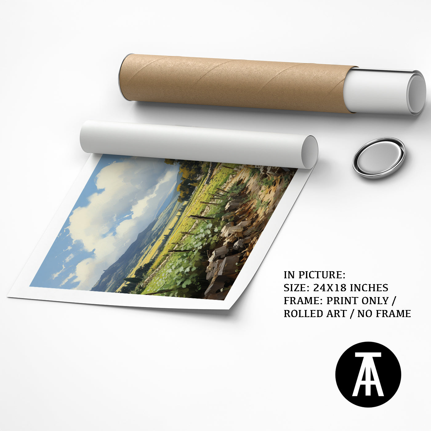 Artwork as Print Only or Rolled Art