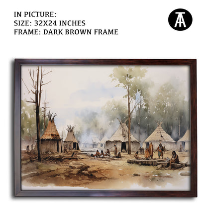 Artwork in Metal Champagne Gold Frame
