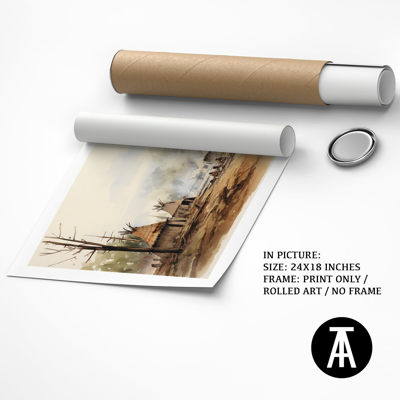 Artwork as Print Only or Rolled Art