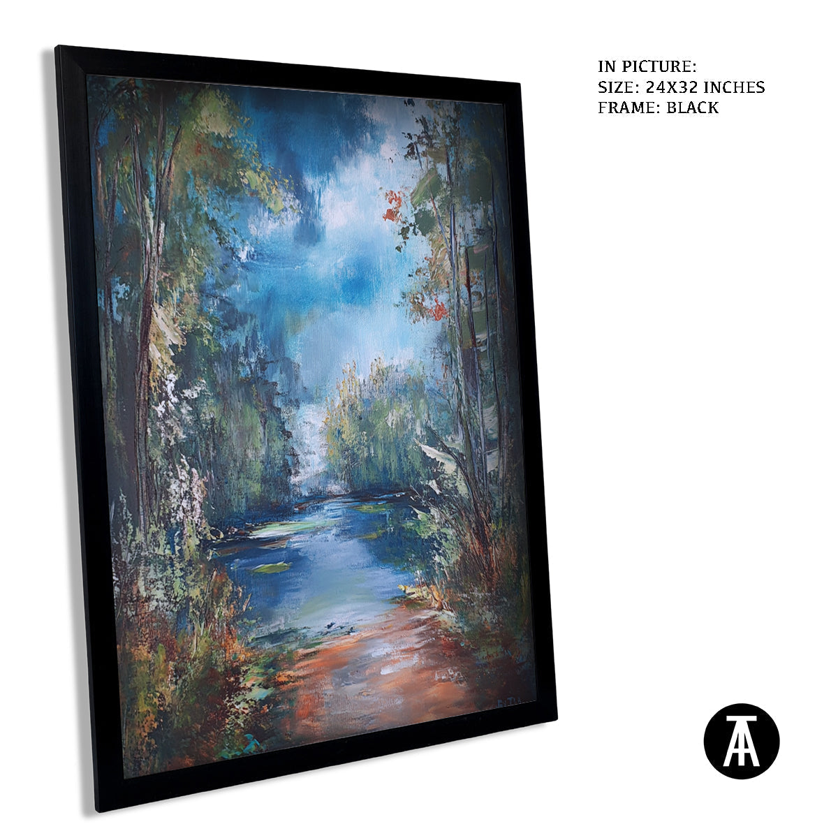 Artwork in Metal Earling Silver Frame