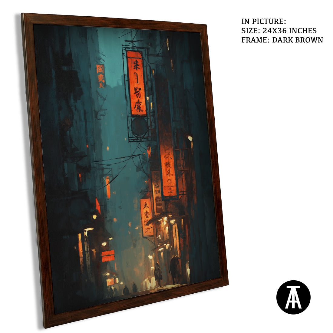 Artwork in Metal Champagne Gold Frame