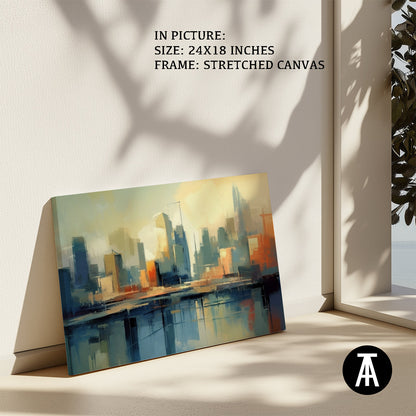 Artwork in Natural Wood Frame