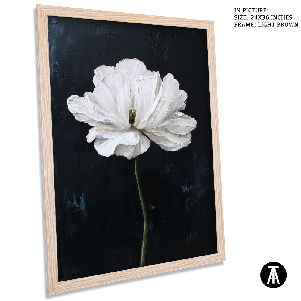 Artwork in Light Brown Frame