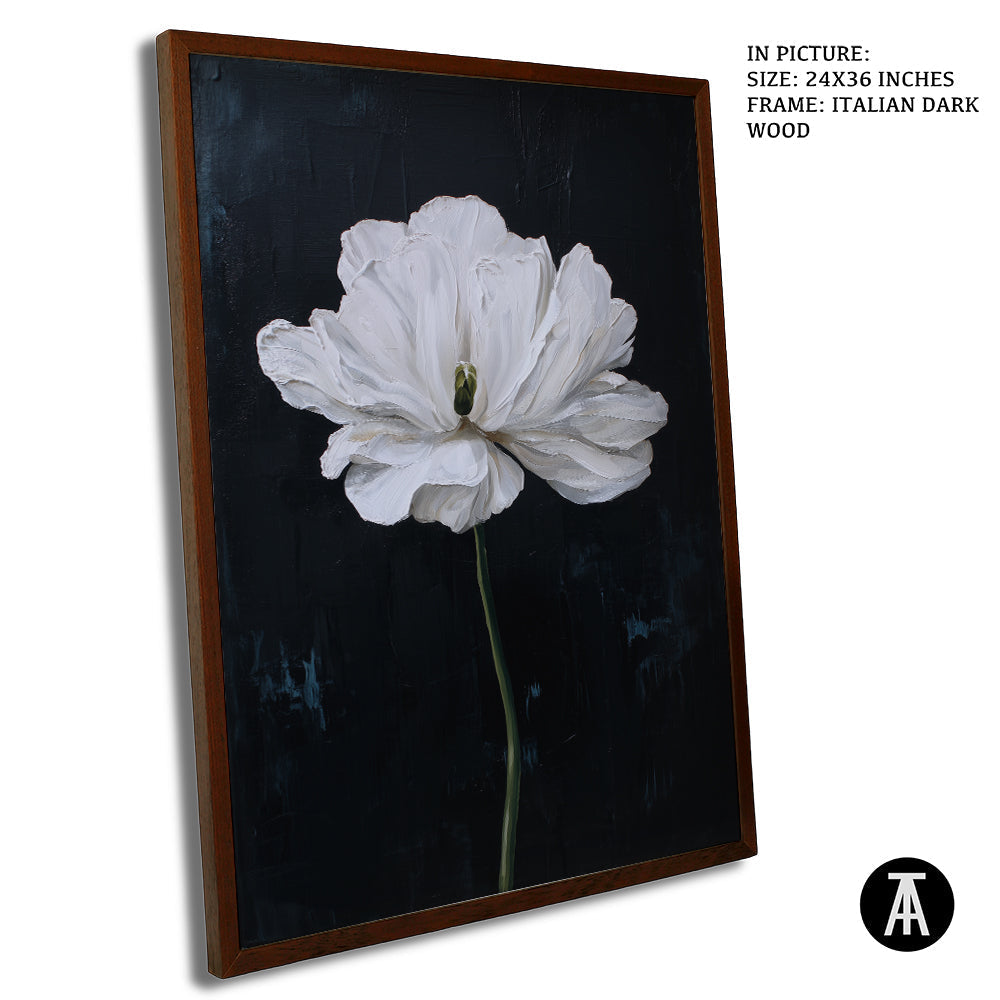 Artwork in Dark Wood Frame