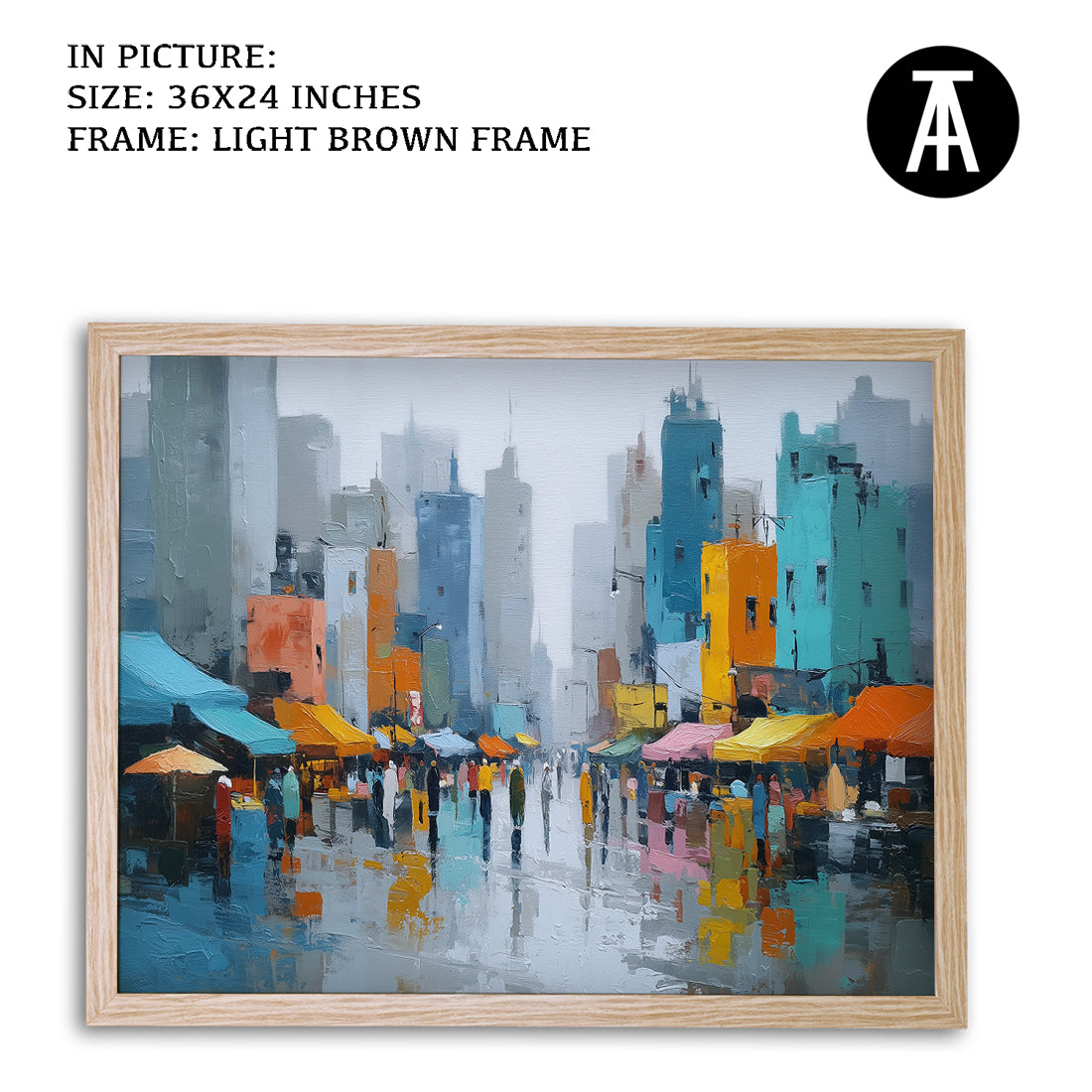 Artwork in Metal Earling Silver Frame