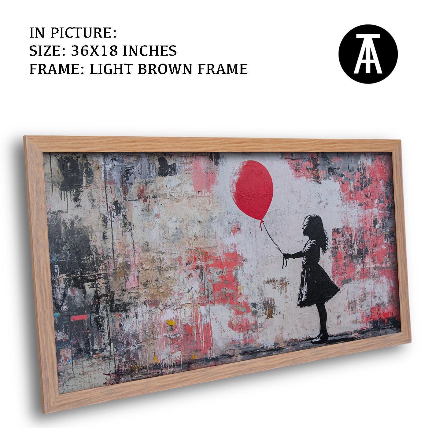Artwork in Dark Brown Frame