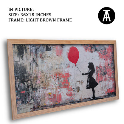 Artwork in Dark Brown Frame