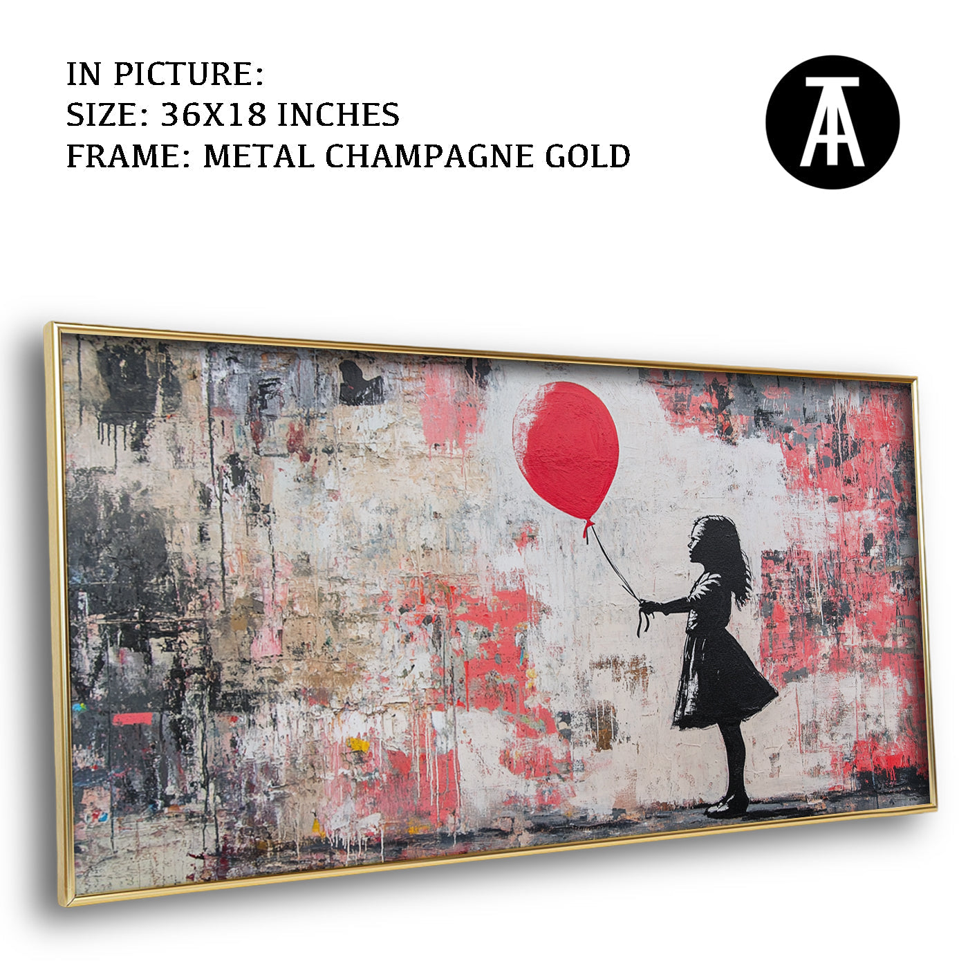 Artwork in Light Brown Frame