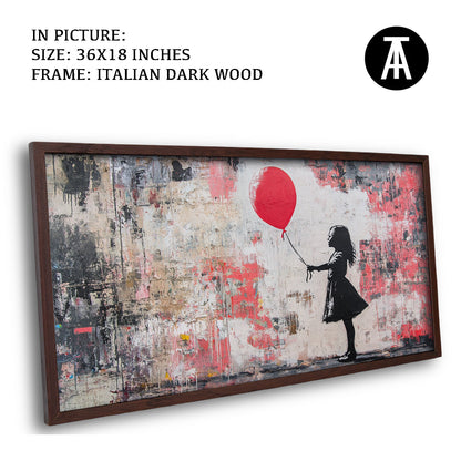 Artwork in Dark Wood Frame