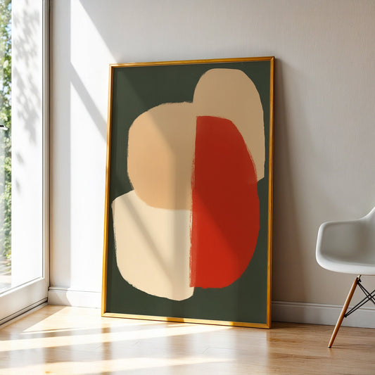 Abstract Art in a Lifestyle Setting Not So Vivid by NYC Abstract