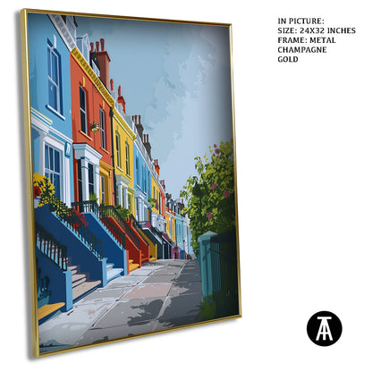 Artwork in Metal Champagne Gold Frame