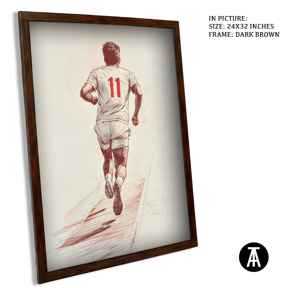 Artwork in Metal Champagne Gold Frame