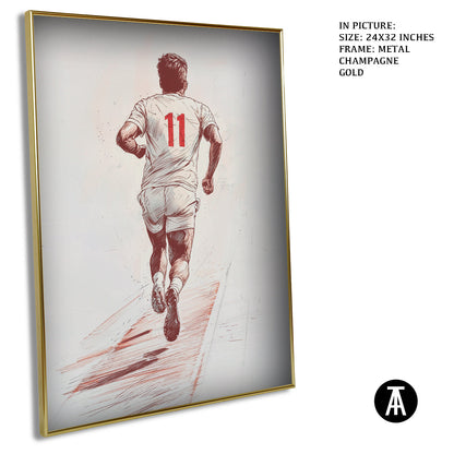 Artwork in Light Brown Frame