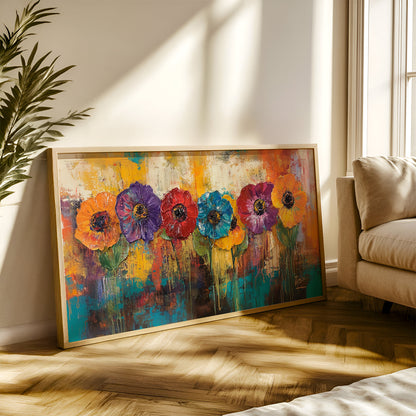 Modern Art Painting in a Lifestyle Setting
