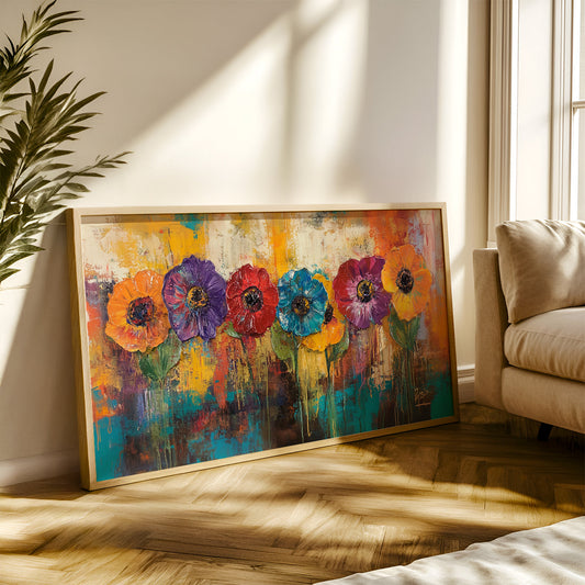 Modern Art Painting in a Lifestyle Setting