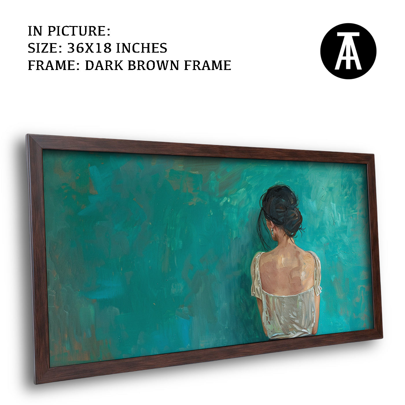 Artwork in Metal Champagne Gold Frame