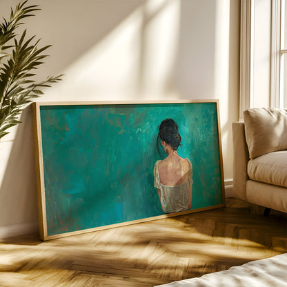 Modern Art Painting in a Lifestyle Setting