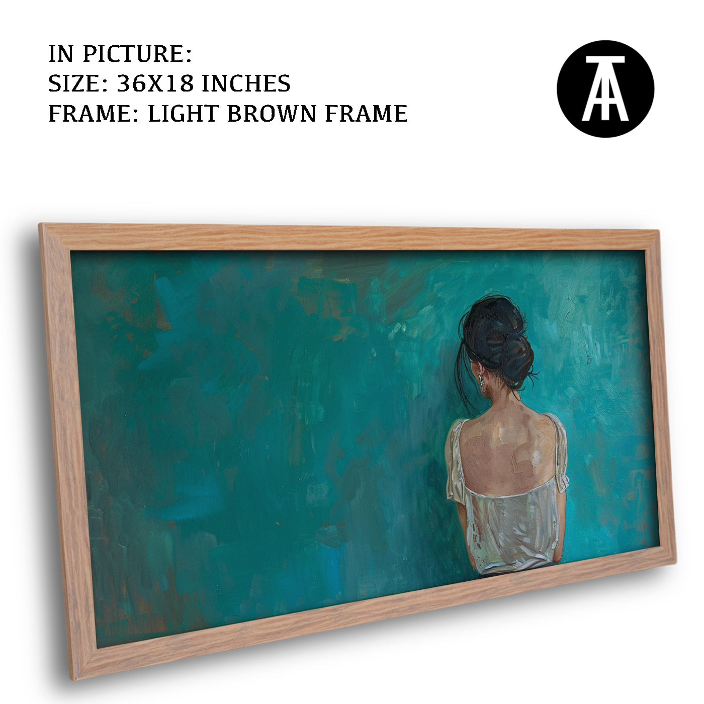 Artwork in Dark Brown Frame