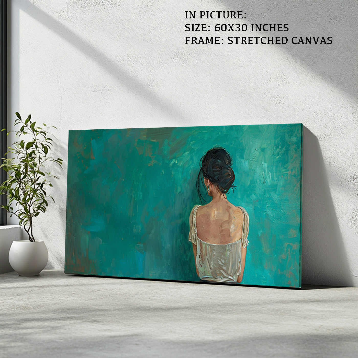 Artwork in Natural Wood Frame