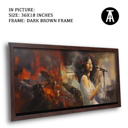 Artwork in Metal Champagne Gold Frame