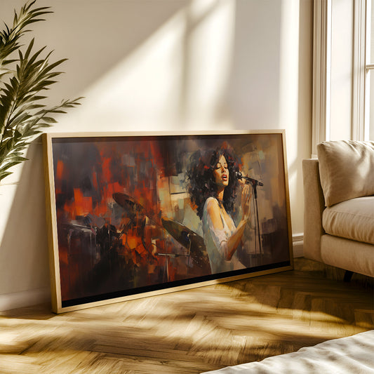 Modern Art Painting in a Lifestyle Setting