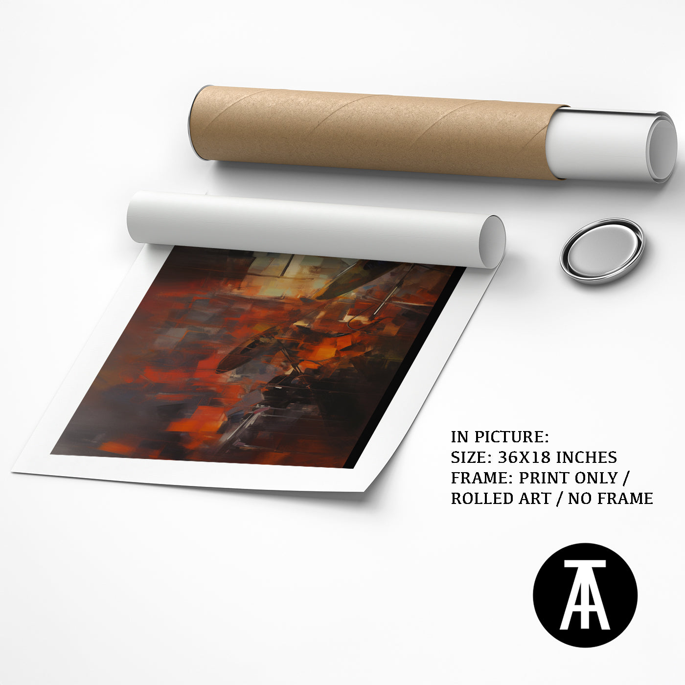 Artwork as Print Only or Rolled Art
