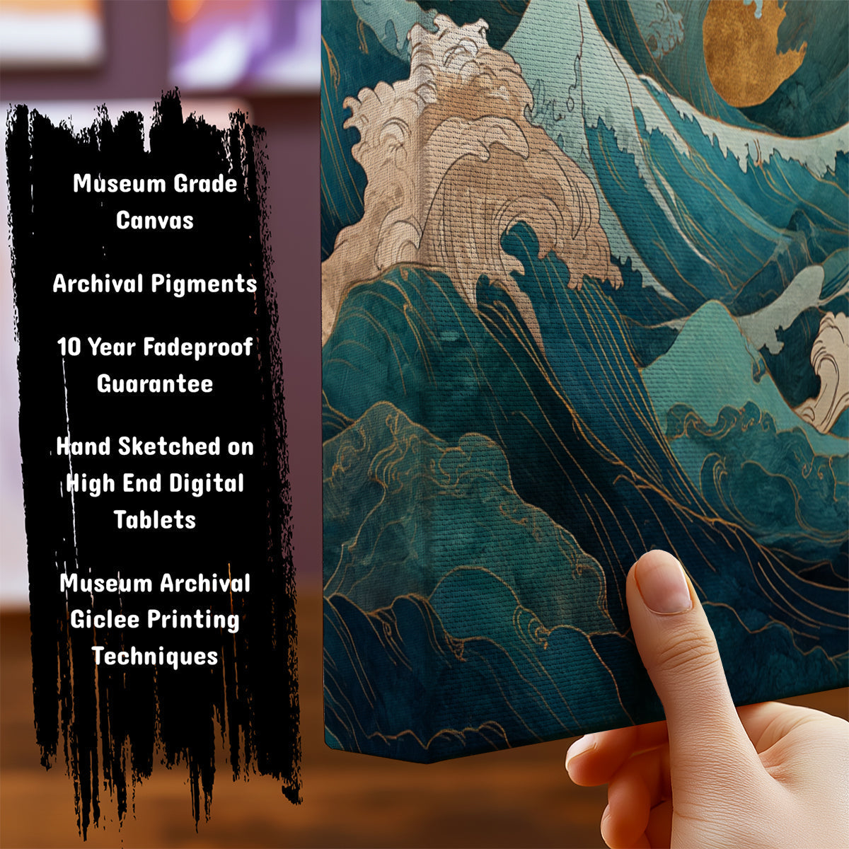 Information about Japanese Canvas Art Print