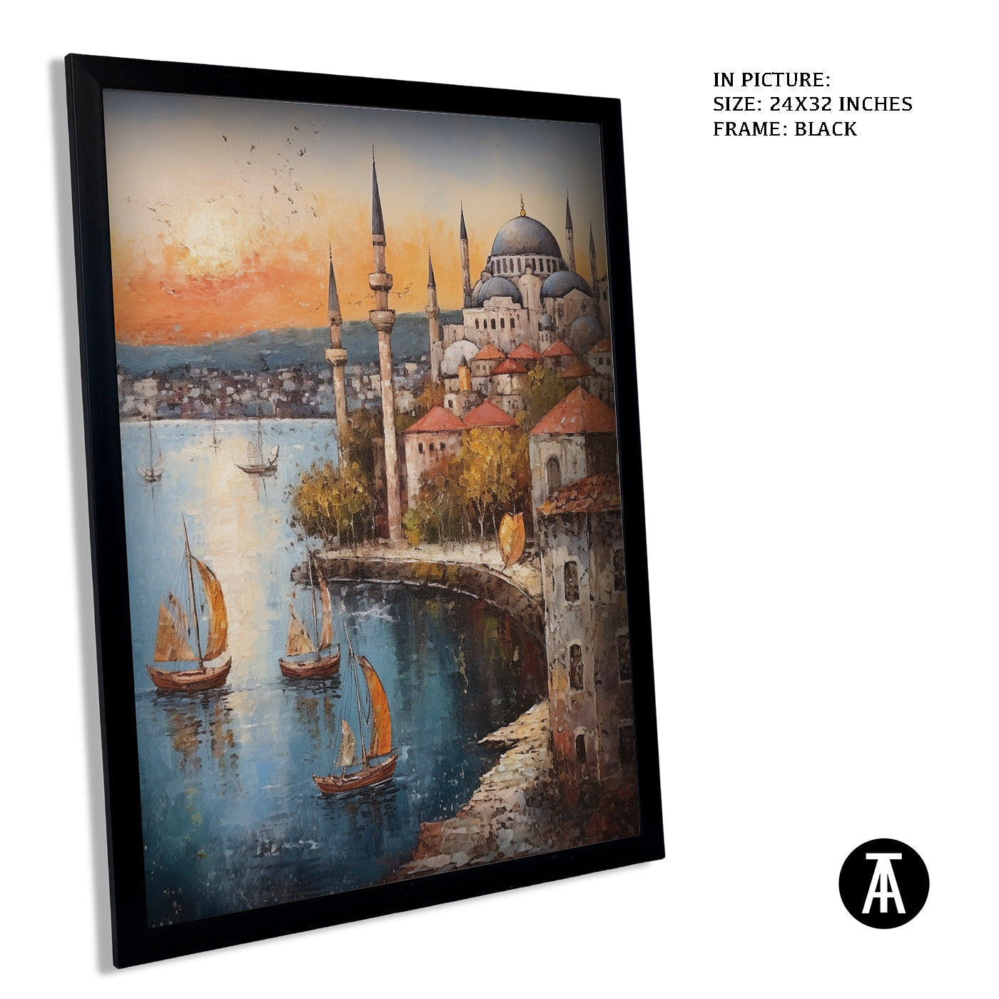 Artwork in Metal Earling Silver Frame