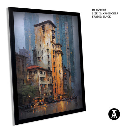 Artwork in Metal Earling Silver Frame
