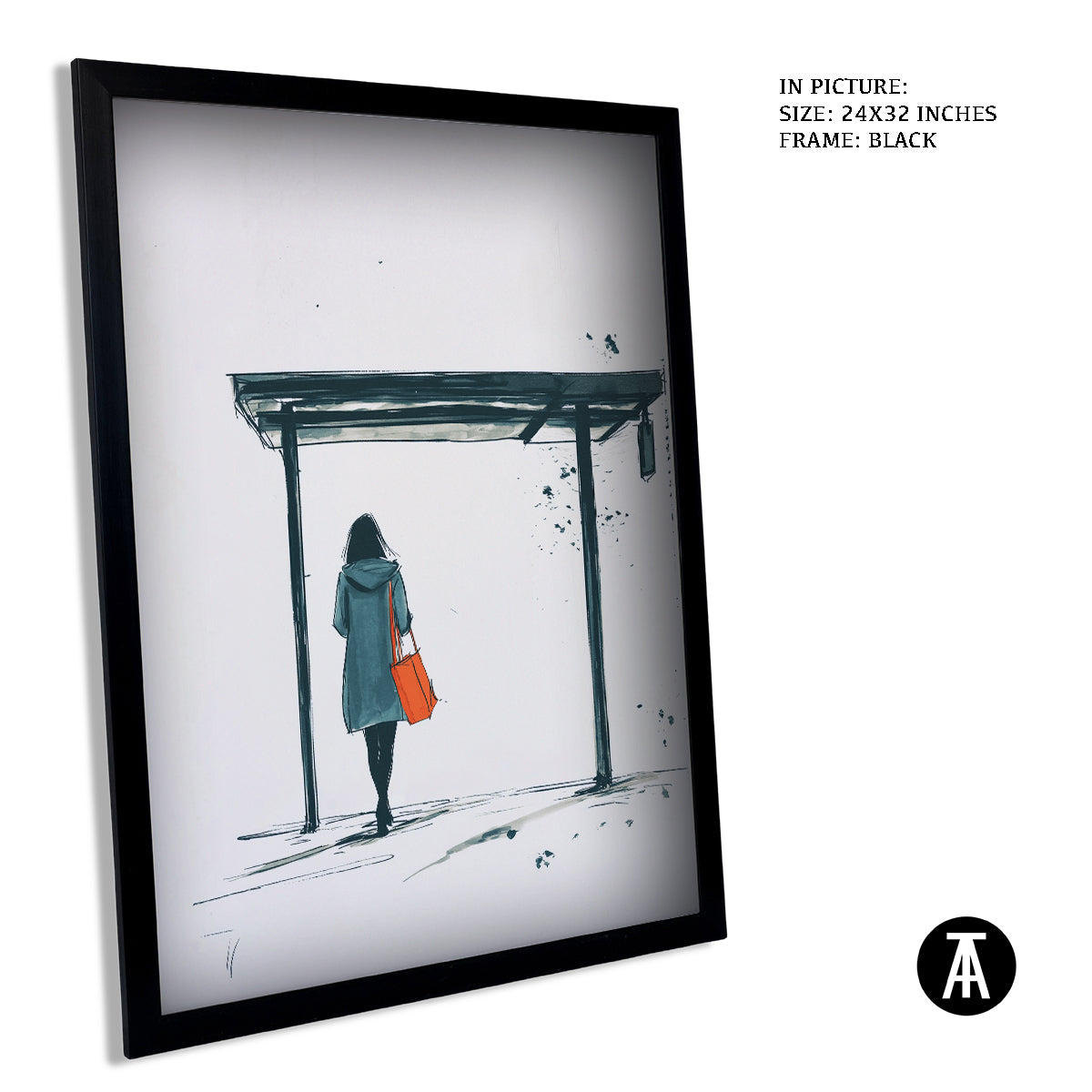 Artwork in Metal Earling Silver Frame