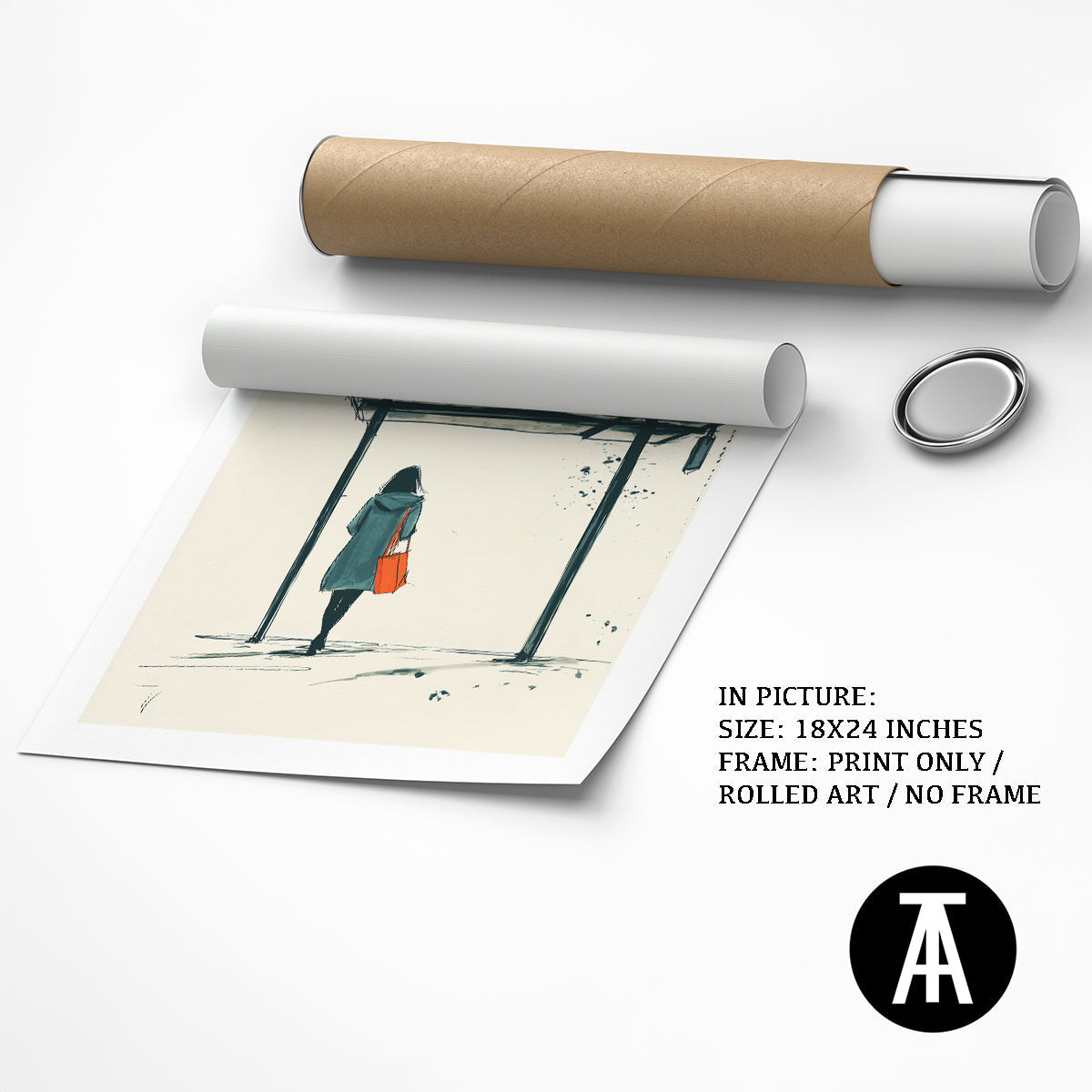 Artwork as Print Only or Rolled Art