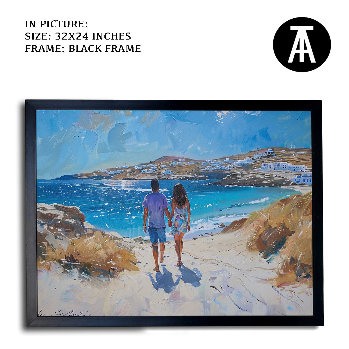 Artwork in Metal Earling Silver Frame