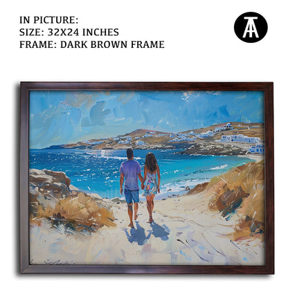 Artwork in Metal Champagne Gold Frame